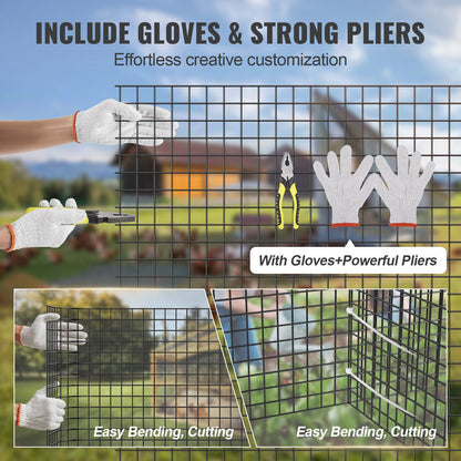 Hardware Cloth, 24'' x 100' Galvanized Wire Mesh Roll, 19 Gauge Chicken Wire Fence Roll, Vinyl Coating Metal V952-JSGSWL24IN10UVQ61V0