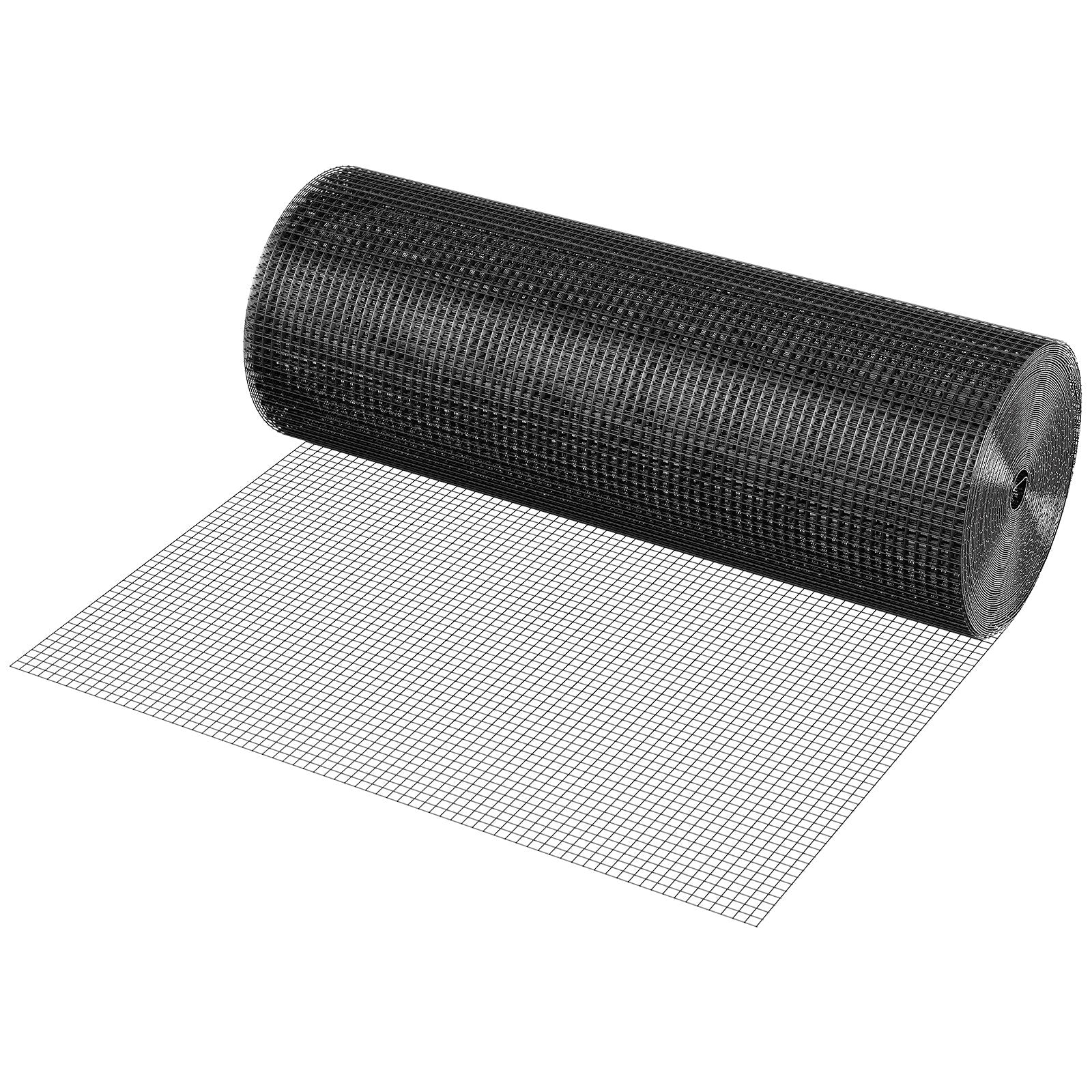 Hardware Cloth 61cm x 15.2m, 1/2 in 19 Gauge Galvanized Wire Mesh Roll, Weather-Resistant Vinyl Coated V952-JSGSWL24IN500FOIS001V0
