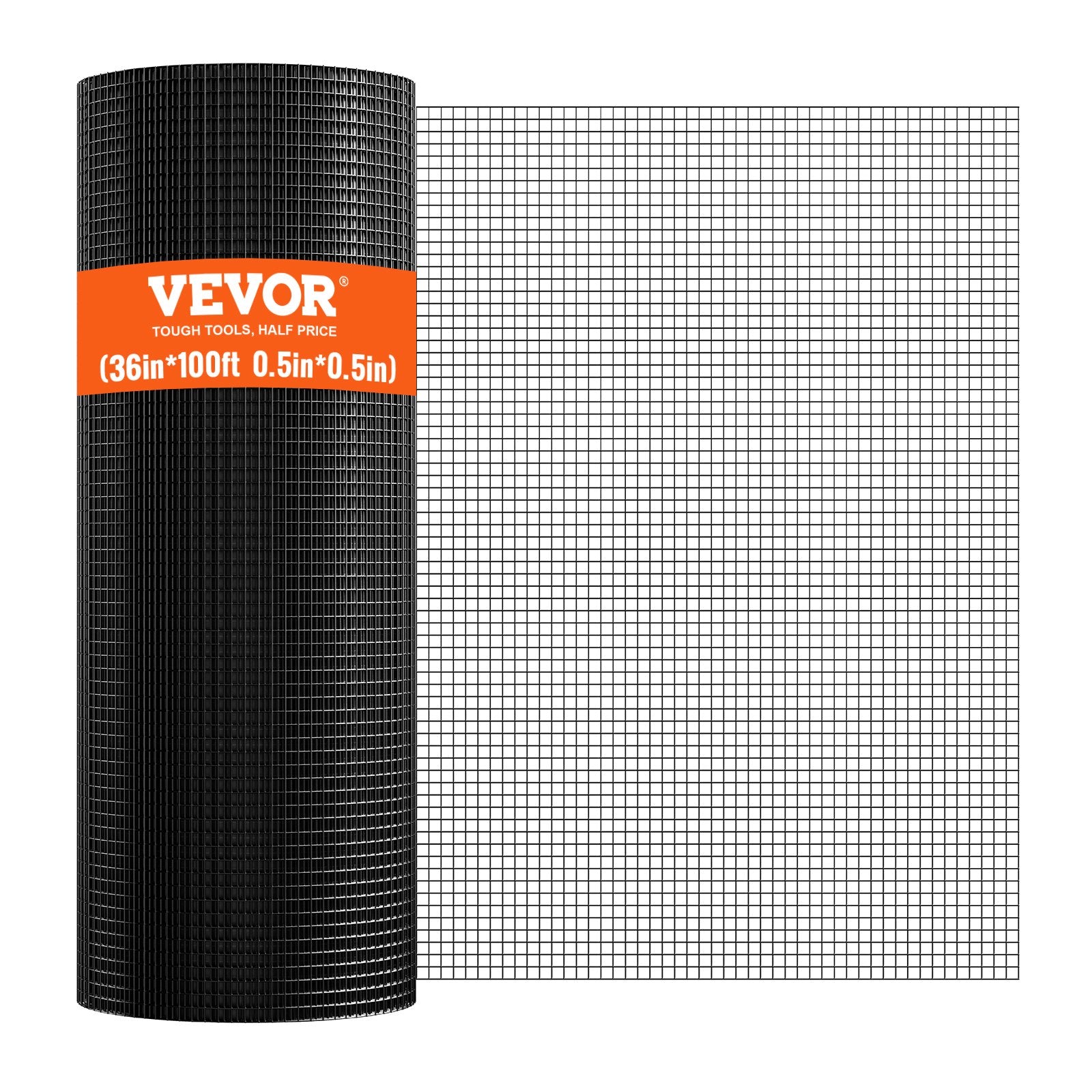 Hardware Cloth, 36'' x 100' Galvanized Wire Mesh Roll, 19 Gauge Chicken Wire Fence Roll, Vinyl Coating Metal V952-JSGSWL36IN10LR9PIV0