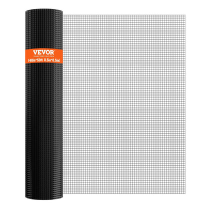 Hardware Cloth, 48'' x 50' Galvanized Wire Mesh Roll, 19 Gauge Chicken Wire Fence Roll, Vinyl Coating Metal V952-JSGSWL48IN50LQO4LV0