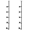 Industrial Pipe Shelf, 5 Tier 2PCS, 9.84in Applicable Board Width Wall-Mount Floating Rustic Wood Shelves V952-JSGZWJYGWMBHN3J8IV0