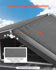 Dog Ramp for Cars, 1600 x 432 mm, Folding Pet Ramps for Medium & Large Dogs up to 113 kg, Pet Stair Ramp with V952-JSHWZDSCWAQP39ZKL001V0