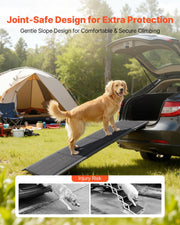 Dog Ramp for Cars, 1600 x 432 mm, Folding Pet Ramps for Medium & Large Dogs up to 113 kg, Pet Stair Ramp with V952-JSHWZDSCWAQP39ZKL001V0