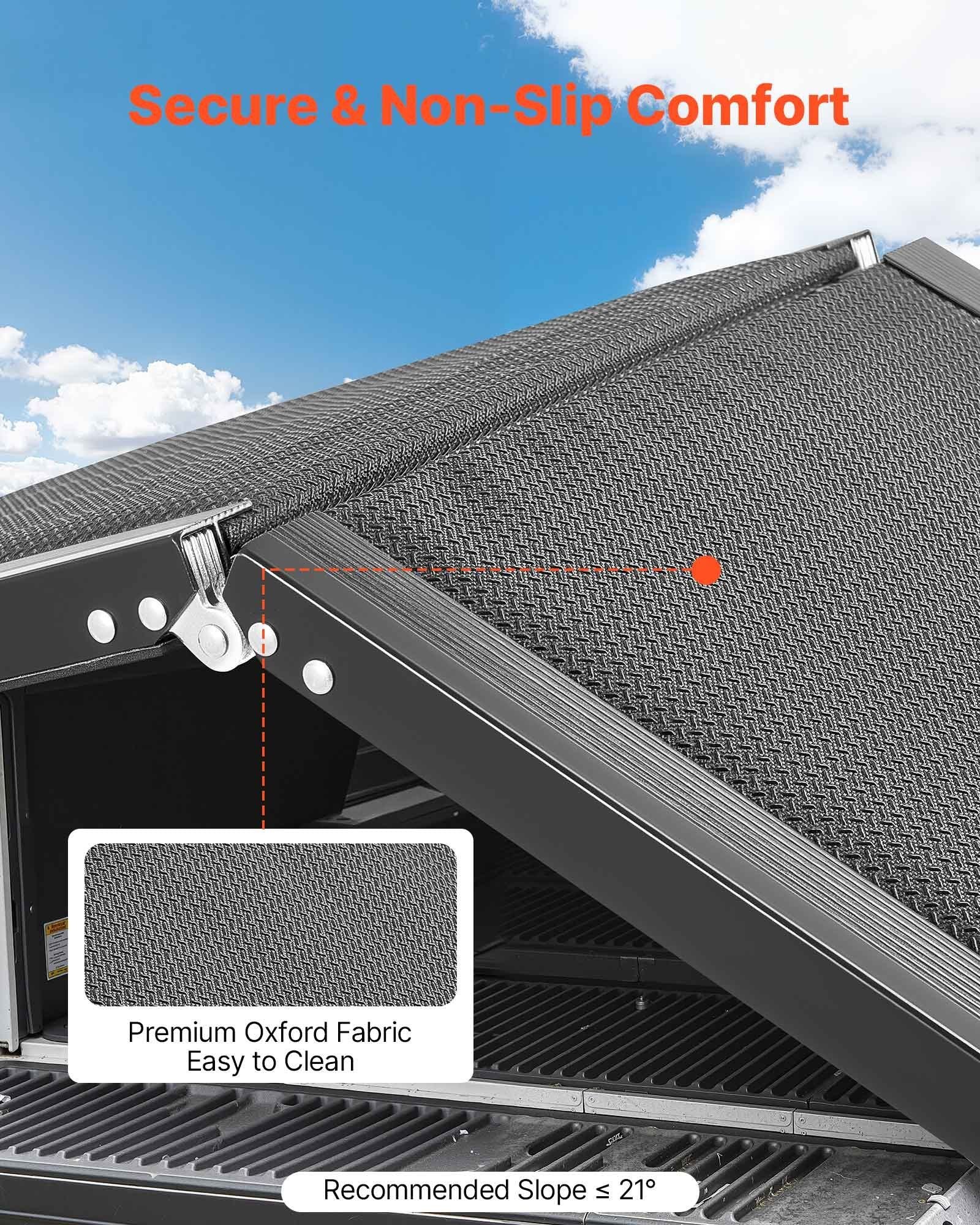 Dog Ramp for Cars, 1800 x 508 mm, Folding Pet Ramps for Medium & Large Dogs up to 113 kg, Pet Stair Ramp with V952-JSHWZDSCWAQPMQRB6001V0