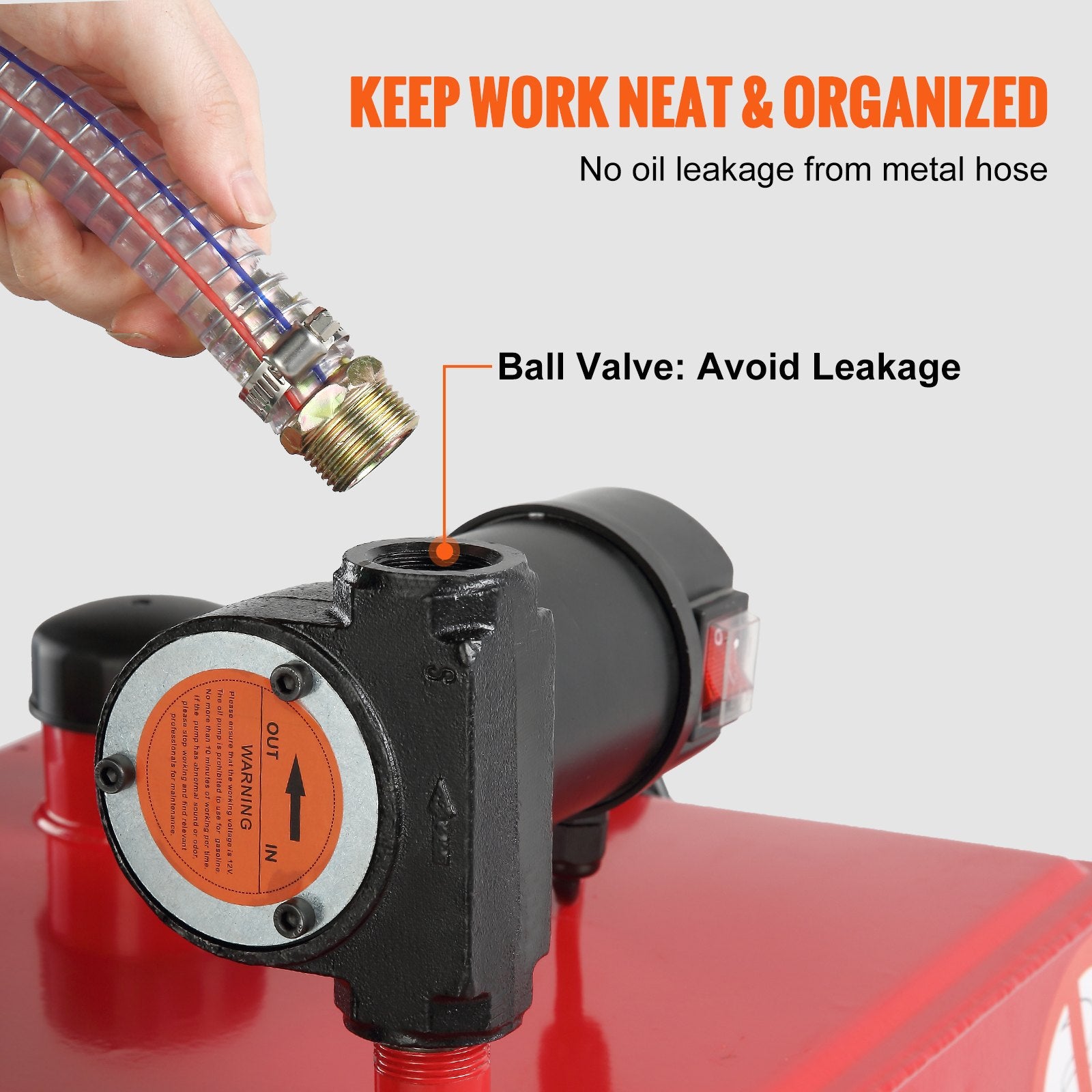 30 Gallon Fuel Caddy Portable Storage Tank 23.5 L/min with 180W Pump V952-JSJYCH23012MMHWNQV0