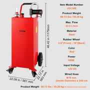 30 Gallon Fuel Caddy Portable Storage Tank 23.5 L/min with 180W Pump V952-JSJYCH23012MMHWNQV0