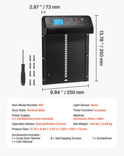 Automatic Chicken Coop Door, Battery Powered Chicken Coop Door with Timer & Manual Setting, Anti-Pinch V952-JSKMQHSSKGDCAG9SN001V9