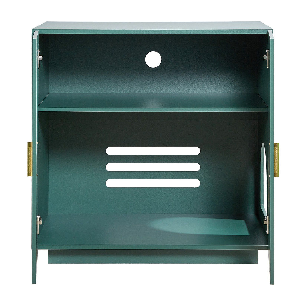 Cat Litter Box Enclosure, 80 cm Hidden Litter Box Cabinet, Wooden Indoor Cat Washroom with Ventilated Holes, V952-JSLMMSPWQ315F4YRL001V0