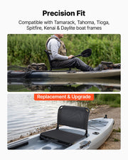 Kayak Seat, Folding Kayak Seat with Comfortable Back Support, Aluminum Alloy Frame & 600D Oxford Fabric, Easy V952-JSPHTZYJSKJFASKAH001V0