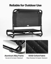 Kayak Seat, Folding Kayak Seat with Comfortable Back Support, Aluminum Alloy Frame & 600D Oxford Fabric, Easy V952-JSPHTZYJSKJFASKAH001V0