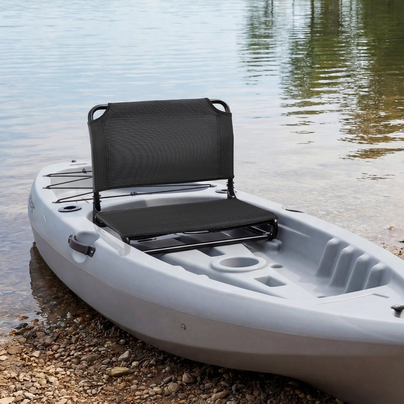Kayak Seat, Folding Kayak Seat with Comfortable Back Support, Aluminum Alloy Frame & 600D Oxford Fabric, Easy V952-JSPHTZYJSKJFASKAH001V0