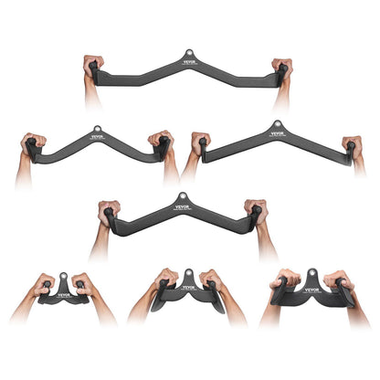 LAT Pulldown Attachments, Cable Machine Rowing T-bar V-bar 7 Set, Tricep Pull Down Bar, Back Strength V952-JSPJVXXLGJJKXZX8UV0