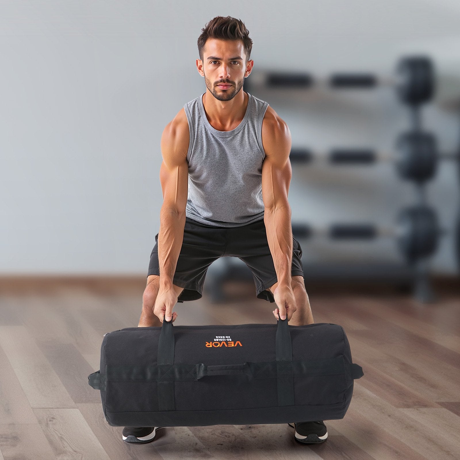 Workout Sandbag, Heavy Duty Workout Power Bags with Handles, 23-56 kg Adjustable Slam Bag for Fitness V952-JSSDSDYZXHS19D4M9001V0