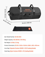 Workout Sandbag, Heavy Duty Workout Power Bags with Handles, 56-90 kg Adjustable Slam Bag for Fitness V952-JSSDSDYZXHS2IAKXF001V0