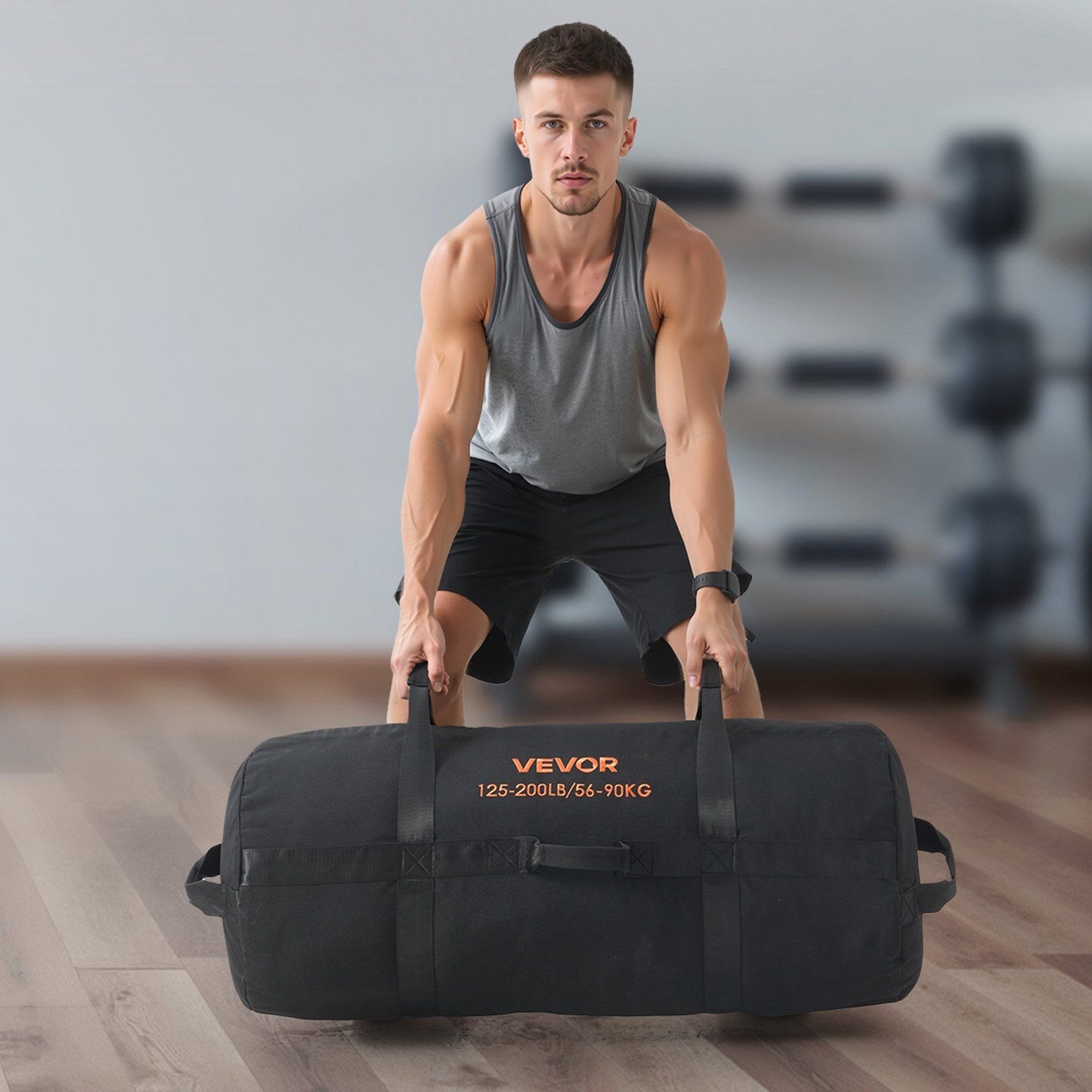 Workout Sandbag, Heavy Duty Workout Power Bags with Handles, 56-90 kg Adjustable Slam Bag for Fitness V952-JSSDSDYZXHS2IAKXF001V0
