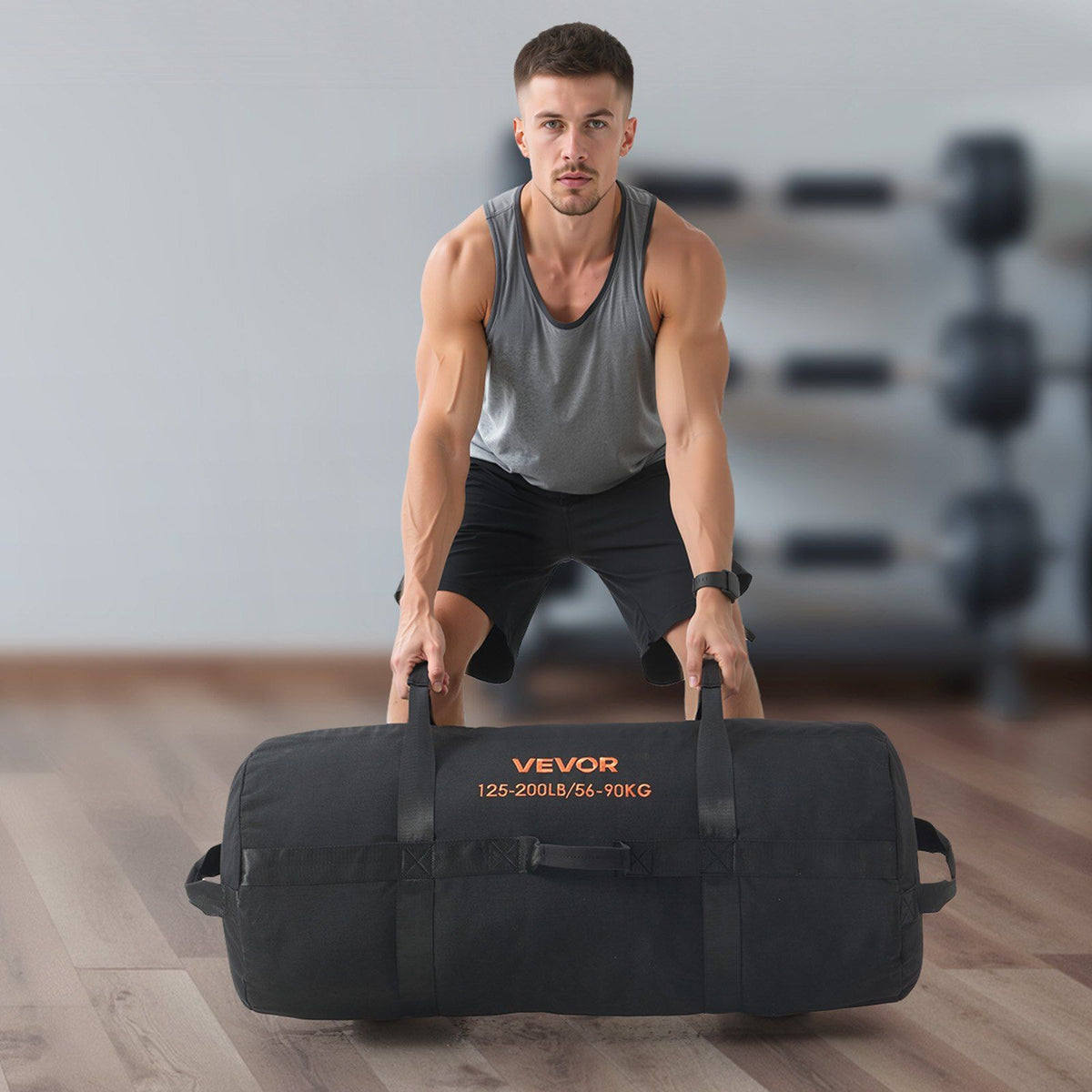 Workout Sandbag, Heavy Duty Workout Power Bags with Handles, 56-90 kg Adjustable Slam Bag for Fitness V952-JSSDSDYZXHS2IAKXF001V0
