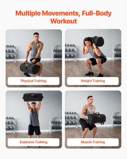 Workout Sandbag, Heavy Duty Workout Power Bags with Handles, 11-34 kg Adjustable Slam Bag for Fitness V952-JSSDSDYZXHS7F8FWC001V0