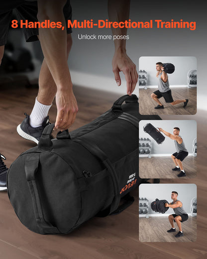 Workout Sandbag, Heavy Duty Workout Power Bags with Handles, 11-34 kg Adjustable Slam Bag for Fitness V952-JSSDSDYZXHS7F8FWC001V0