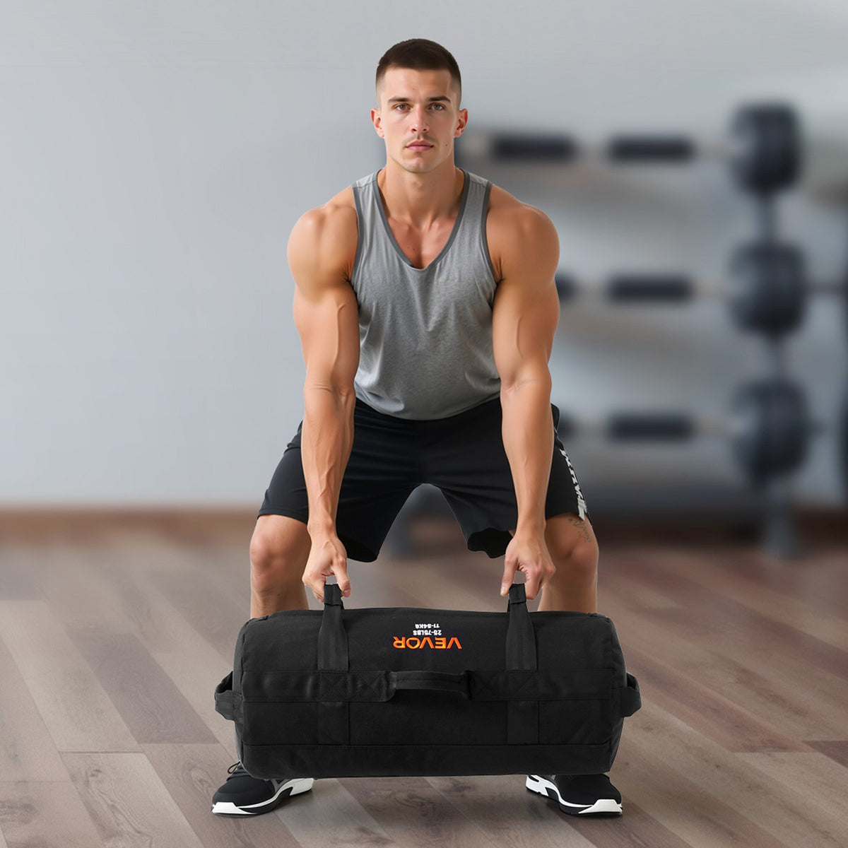 Workout Sandbag, Heavy Duty Workout Power Bags with Handles, 11-34 kg Adjustable Slam Bag for Fitness V952-JSSDSDYZXHS7F8FWC001V0