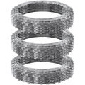 Razor Wire Razor Barbed Wire 147ft 3Rolls Razor Wire Fencing Double Spiral V952-JSSWDPCS147YCR3A8V0