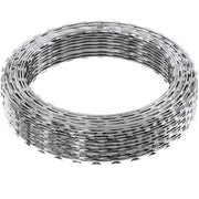 Razor Wire Razor Barbed Wire 147ft 3Rolls Razor Wire Fencing Double Spiral V952-JSSWDPCS147YCR3A8V0