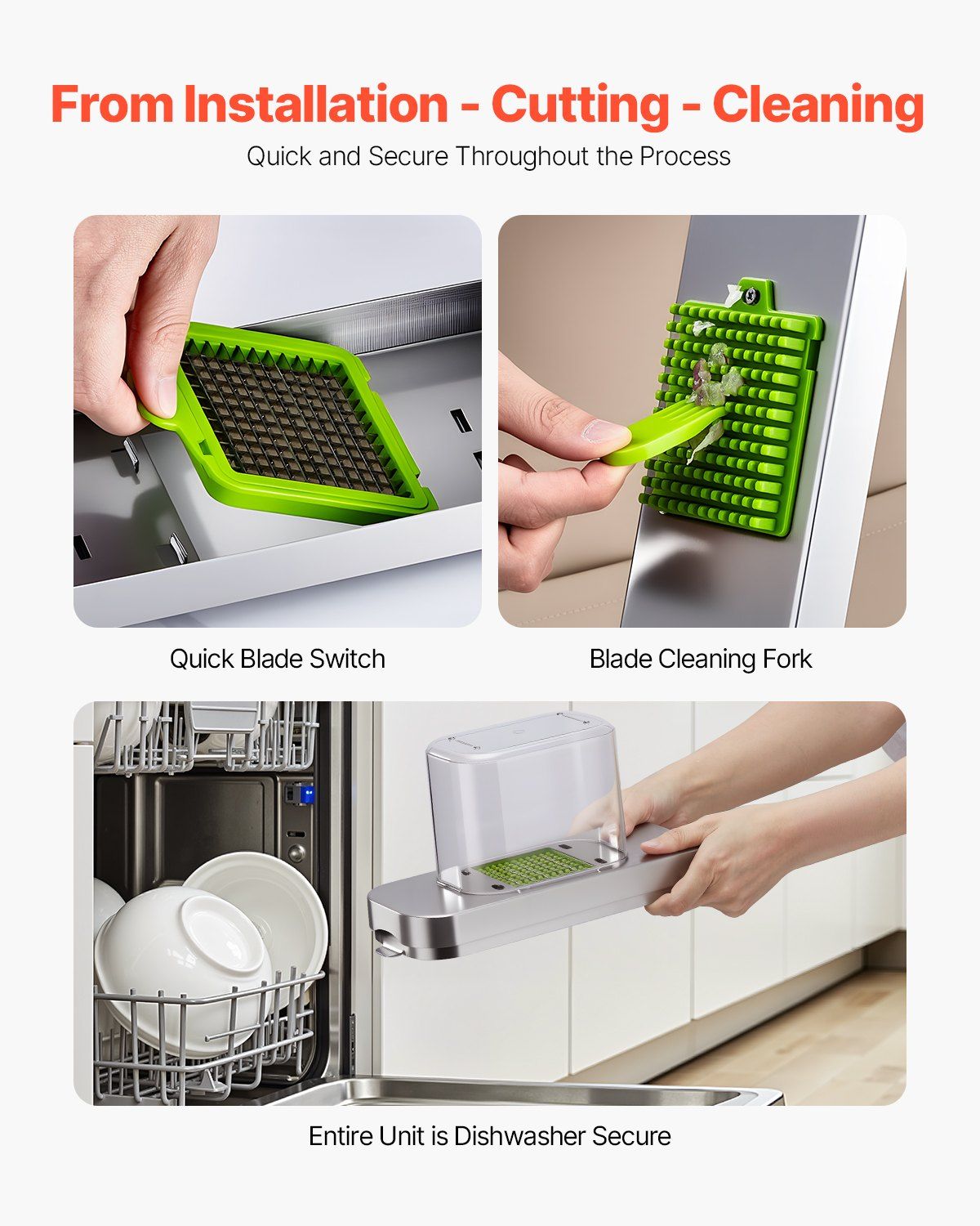 Vegetable Chopper, Food Veggie Cutter with 3 Stainless Steel Blades, Onion Slicer with Container, Salad V952-JSSWQSJQDQP3E6X76002V0