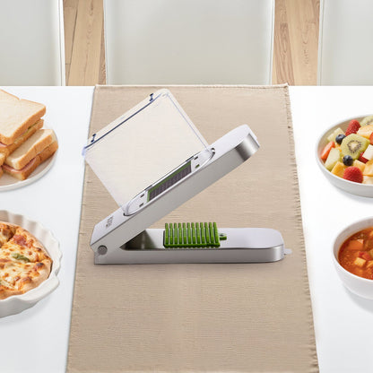 Vegetable Chopper, Food Veggie Cutter with 3 Stainless Steel Blades, Onion Slicer with Container, Salad V952-JSSWQSJQDQP3E6X76002V0
