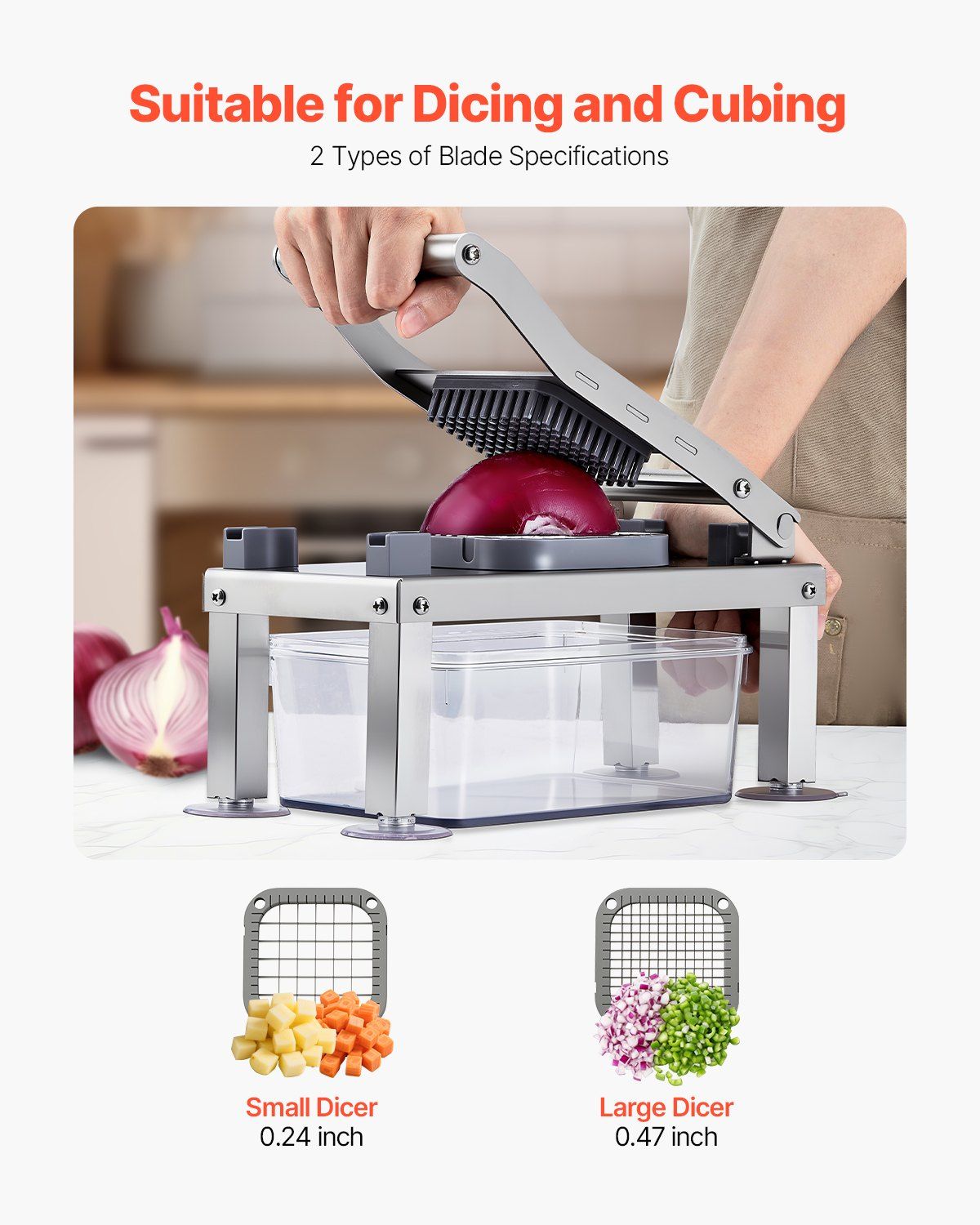 Vegetable Chopper Mandoline Slicer, All-in-1 Food Veggie Cutter with 9 Stainless Steel Blades, Cheese Grater V952-JSSWQSJQDQSQMTONT002V0