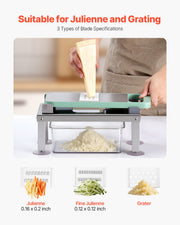 Vegetable Chopper Mandoline Slicer, All-in-1 Food Veggie Cutter with 8 Stainless Steel Blades, Cheese Grater V952-JSSWQSJQDQSQRENNV002V0