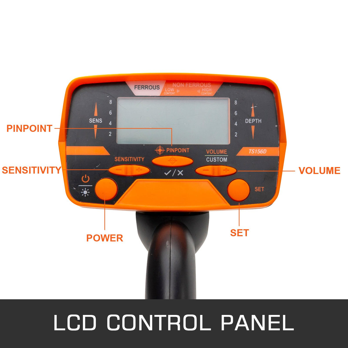 Metal Detector Waterproof Disc Metal detectors Underwater Underground high Accuracy LCD Display Metal V952-JSTCQMD30104JT001V0