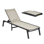 Outdoor Chaise Lounge Chair, 181 kg Weight Capacity, Foldable Sun Tanning Chair, 5 Adjustable Positions, Easy V952-JSTYGDTYKQSKCV0XW001V0