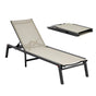 Outdoor Chaise Lounge Chair, 181 kg Weight Capacity, Foldable Sun Tanning Chair, 5 Adjustable Positions, Easy V952-JSTYGDTYKQSKCV0XW001V0