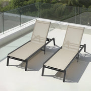 Outdoor Chaise Lounge Chair, 181 kg Weight Capacity, Foldable Sun Tanning Chair, 5 Adjustable Positions, Easy V952-JSTYGDTYKQSKCV0XW001V0