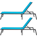 Chaise Lounge Chair Outdoor Patio Lounge Chair Adjustable 5-Position 2 pcs V952-JSTYGDTYLSKZUN91KV0