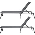 Chaise Lounge Chair Outdoor Patio Lounge Chair Adjustable 5-Position 2 pcs V952-JSTYGDTYSHSKGTUY1V0