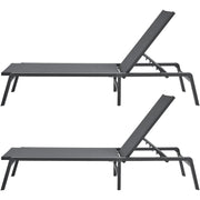 Chaise Lounge Chair Outdoor Patio Lounge Chair Adjustable 5-Position 2 pcs V952-JSTYGDTYSHSKGTUY1V0