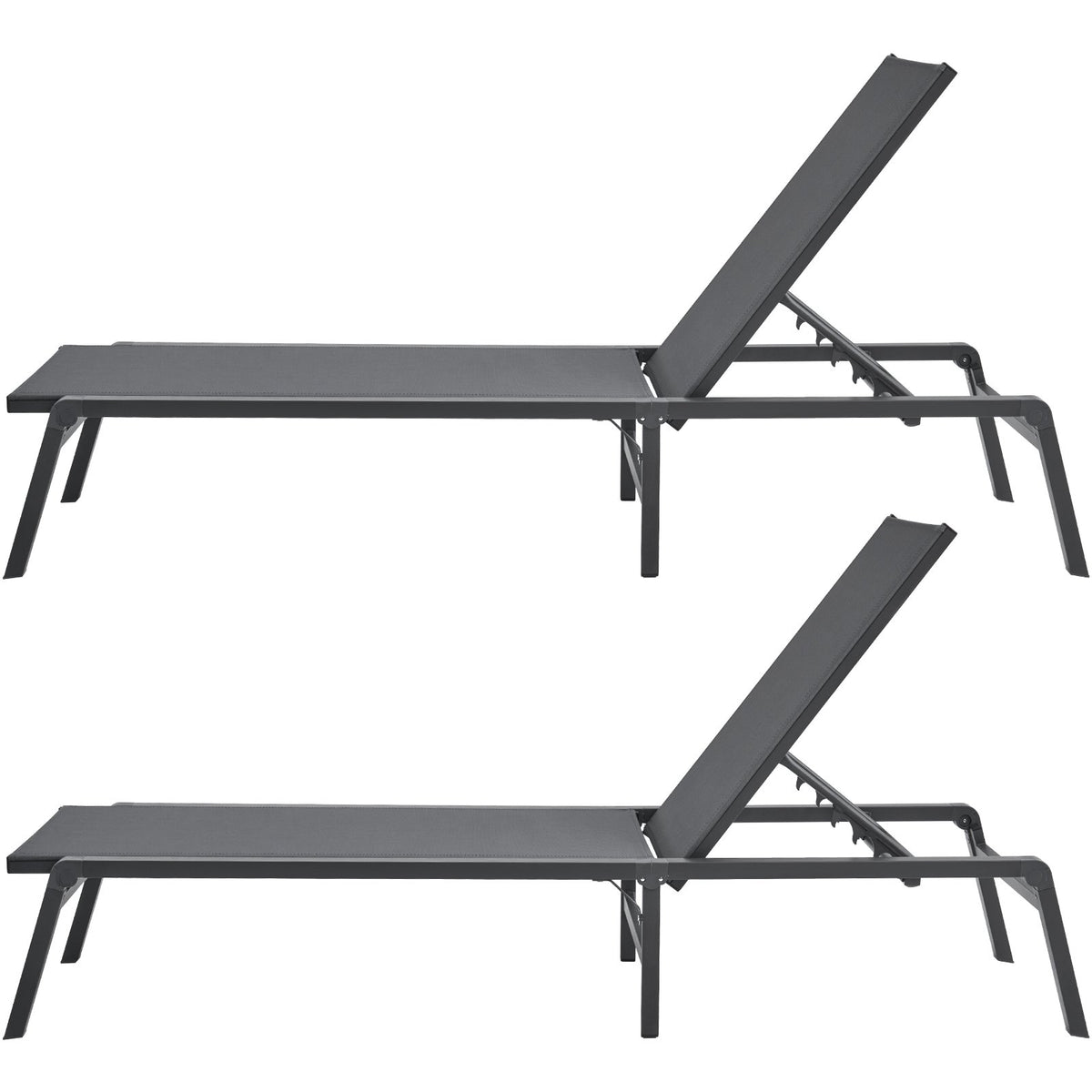 Chaise Lounge Chair Outdoor Patio Lounge Chair Adjustable 5-Position 2 pcs V952-JSTYGDTYSHSKGTUY1V0