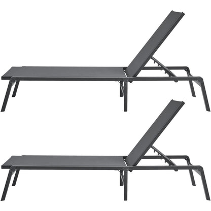 Chaise Lounge Chair Outdoor Patio Lounge Chair Adjustable 5-Position 2 pcs V952-JSTYGDTYSHSKGTUY1V0
