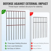 Garden Fence, No Dig Fence 44(H)x33(L)cm Animal Barrier Fence, Underground Decorative Garden Fencing with V952-JSWL1713INCH25Y8XV0