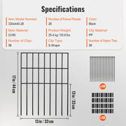 Garden Fence, No Dig Fence 44(H)x33(L)cm Animal Barrier Fence, Underground Decorative Garden Fencing with V952-JSWL1713INCH25Y8XV0