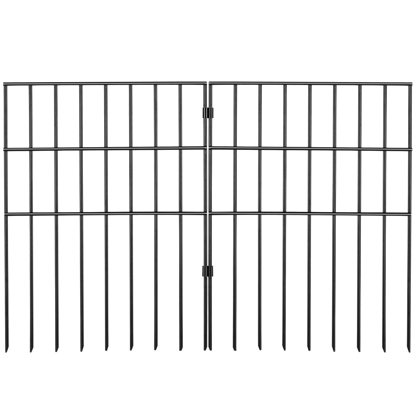 Garden Fence, No Dig Fence 44(H)x33(L)cm Animal Barrier Fence, Underground Decorative Garden Fencing with V952-JSWL1713INCH25Y8XV0