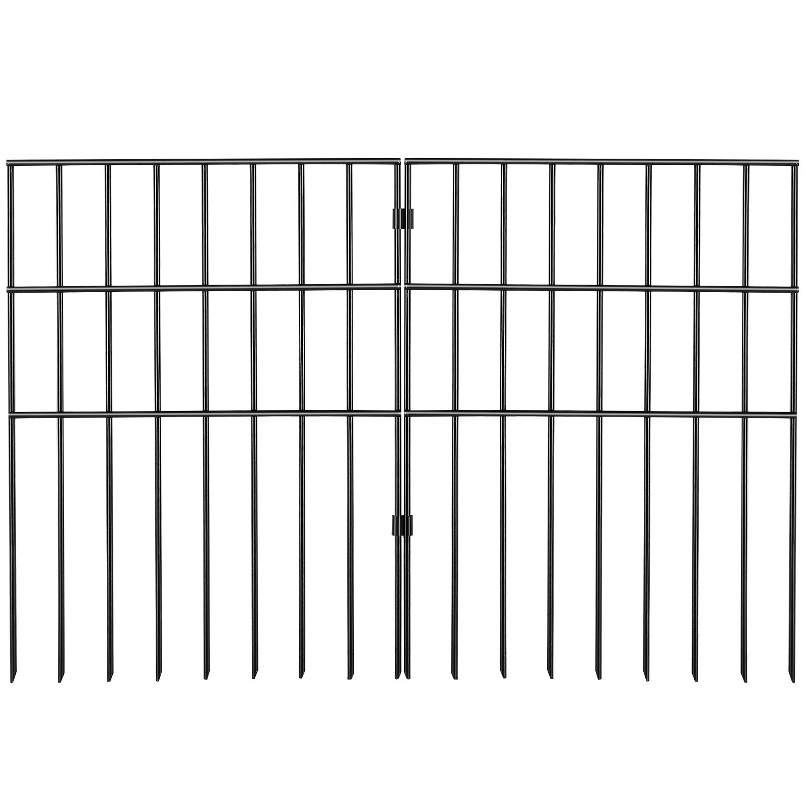 Garden Fence, No Dig Fence 44(H)x33(L)cm Animal Barrier Fence, Underground Decorative Garden Fencing with V952-JSWL1713INCH25Y8XV0