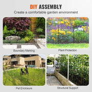 Garden Fence, No Dig Fence 61 x 33 cm Animal Barrier Fence, Underground Decorative Garden Fencing with 5.08 V952-JSWL2413INCHNOKRCV0