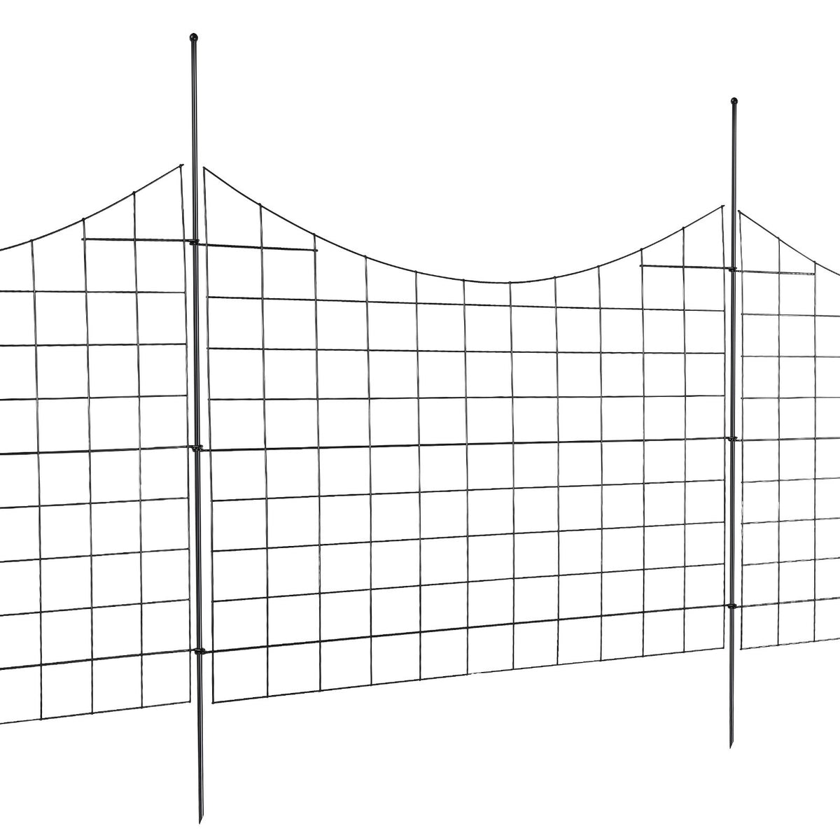 Garden Fence, 75x93 cm Animal Barrier Fence, Underground Decorative Garden Fencing with 6.38 cm Spike V952-JSWL385295INRNI2VV0