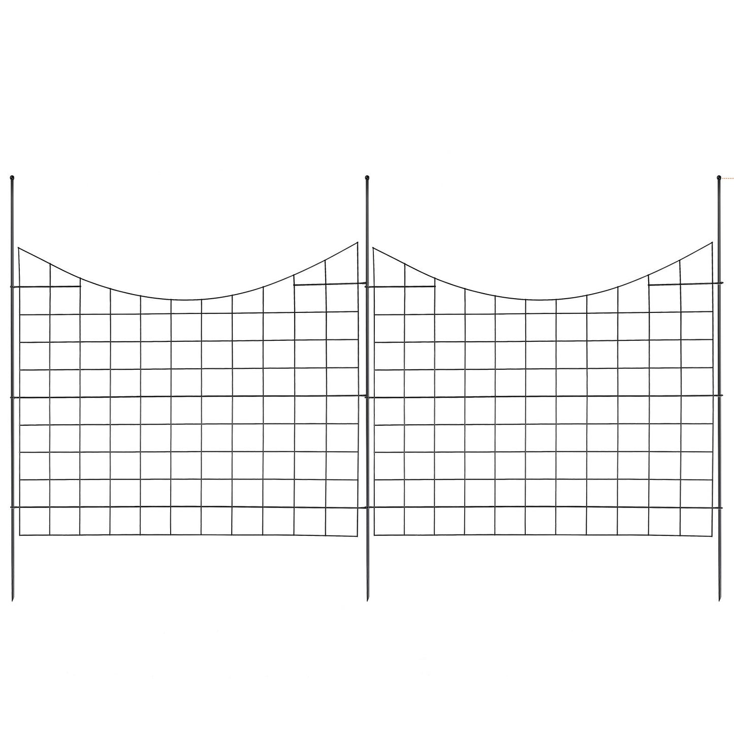 Garden Fence, 75x93 cm Animal Barrier Fence, Underground Decorative Garden Fencing with 6.38 cm Spike V952-JSWL385295INRNI2VV0