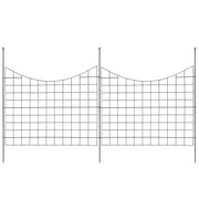 Garden Fence, 75x93 cm Animal Barrier Fence, Underground Decorative Garden Fencing with 6.38 cm Spike V952-JSWL385295INRNI2VV0