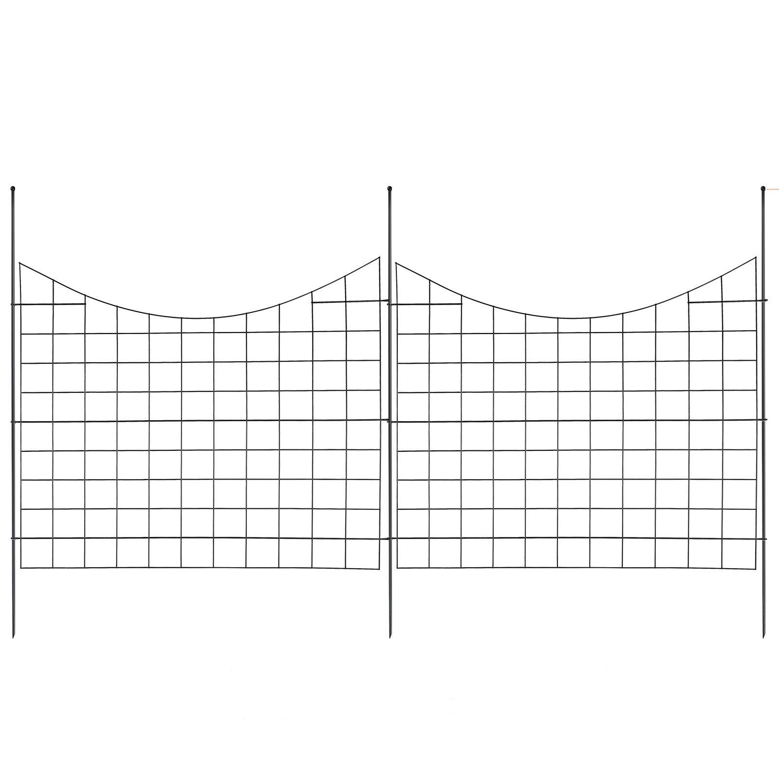 Garden Fence, 75x93 cm Animal Barrier Fence, Underground Decorative Garden Fencing with 6.38 cm Spike V952-JSWL385295INRNI2VV0
