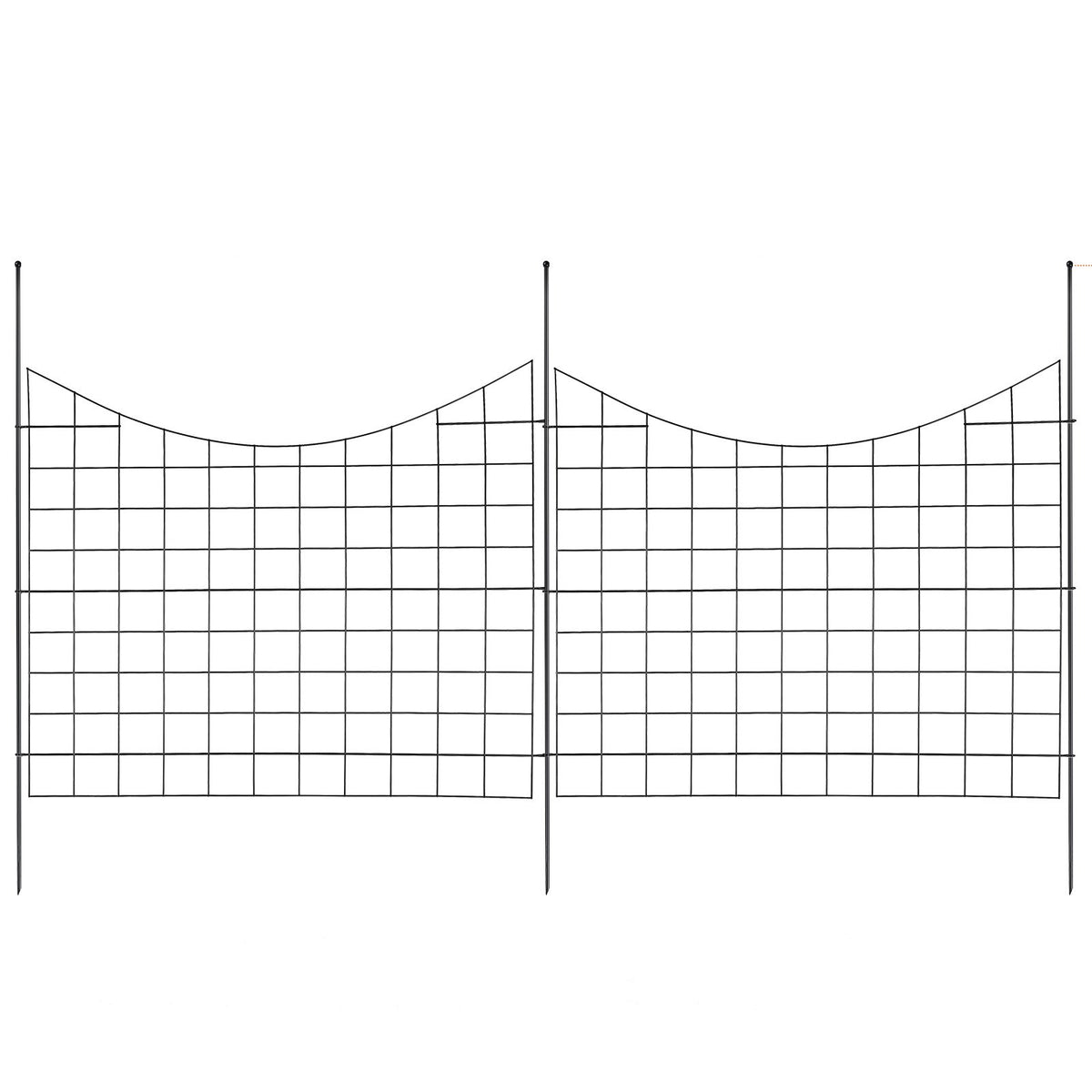 Garden Fence, 75x93 cm Animal Barrier Fence, Underground Decorative Garden Fencing with 6.38 cm Spike V952-JSWL385295INRNI2VV0