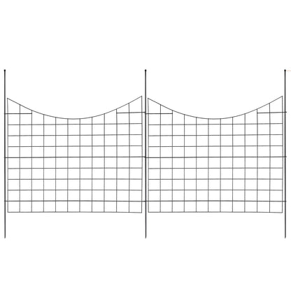 Garden Fence, 75x93 cm Animal Barrier Fence, Underground Decorative Garden Fencing with 6.38 cm Spike V952-JSWL385295INRNI2VV0