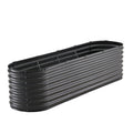 Metal Raised Garden Bed, 8 x 2 x 2 ft Outdoor Galvanized Planter Box, with Open Bottom, Large Oval Planter V952-JSYHZZCTYXSH1MOSLV0